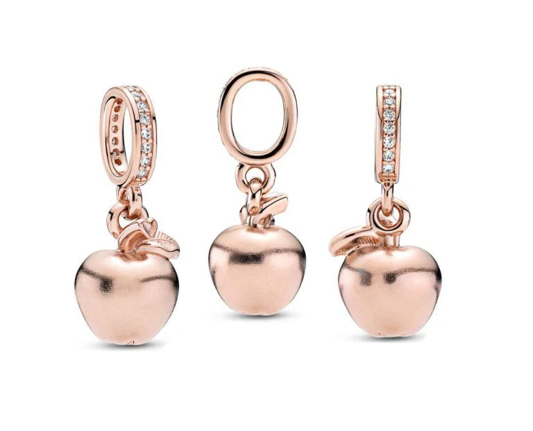 Новинка осени 2020 подвеска-Шарм из стерлингового серебра 925 пробы в виде розового