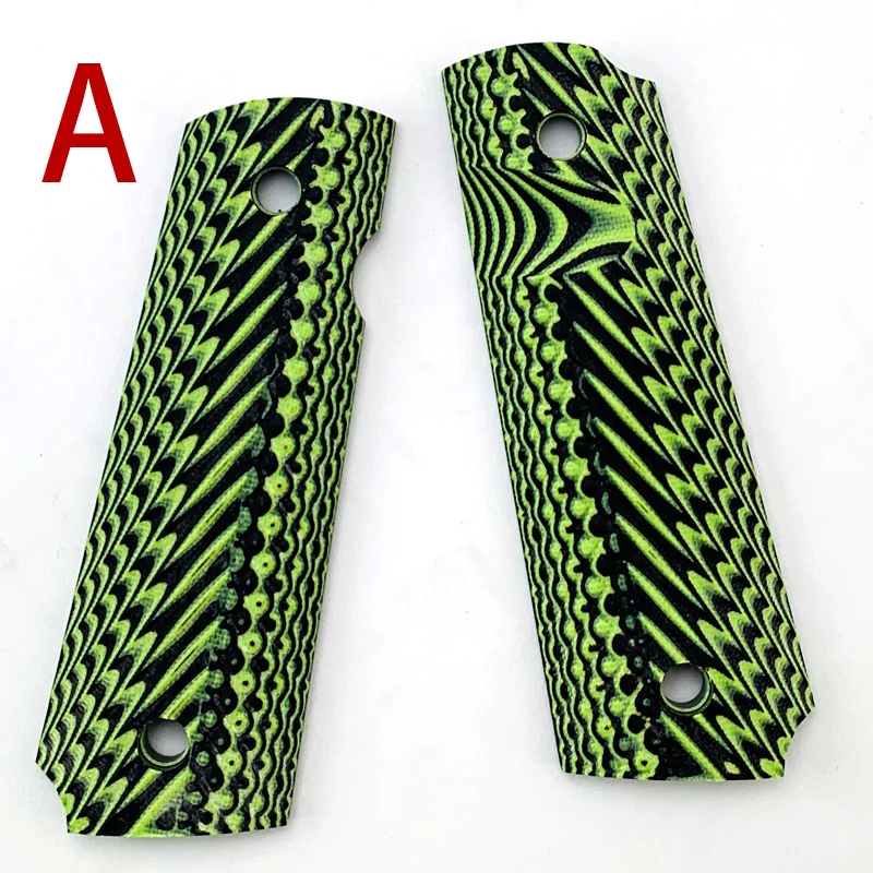 2 шт. 1911 ручки зеленые G10 накладки пользовательские с ЧПУ|Детали инструментов| |