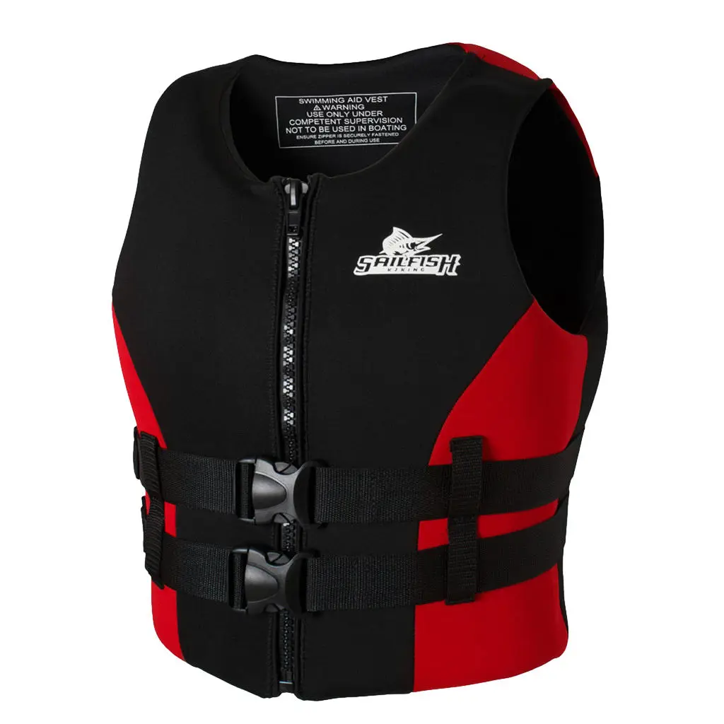 

Adult Kids Life Vest Jacket for Boating Fishing Swimming Watersport Red