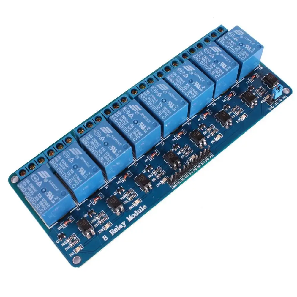 2 шт. 8 канальный DC 5V релейный модуль с Оптрон для Arduino UNO R3 Мега 2560 1280 DSP ARM PIC AVR STM32