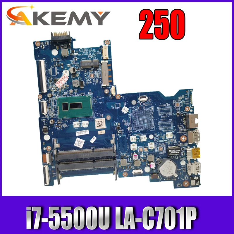 

AHL50 / ABL52 LA-C701P For HP 15-AC 15T-AC 250 G4 notebook motherboard CPU i7-5500U DDR3 100% test work 817844-601