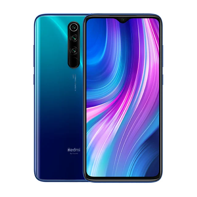 Xiaomi Redmi Note 8 Pro с глобальной прошивкой, 6 ГБ ОЗУ, 64 Гб ПЗУ, 64 мп, четырехъярусная камера 4500 мАч, мобильный телефон MTK Helio G90T NFC с жидкостным охлаждением - Цвет: Blue