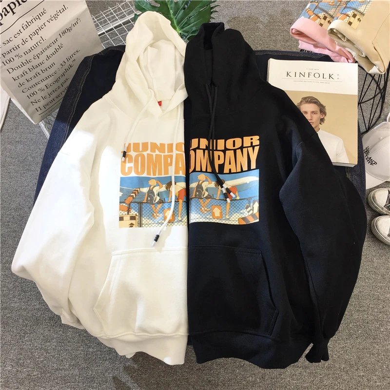 2019 модная толстовка с капюшоном для женщин одежда Корейский Ulzzang Harajuku уличная
