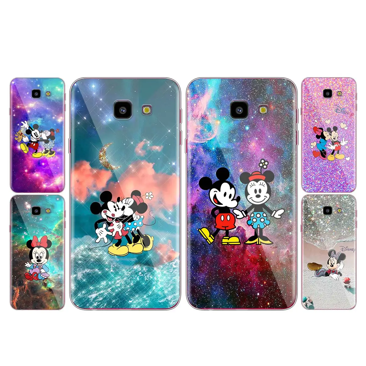 

Mickey Minnie colorful for Samsung Galaxy J2 J3 J4 Core J5 J6 J7 J8 Prime duo Plus 2018 2017 Soft Transparent Phone Cover