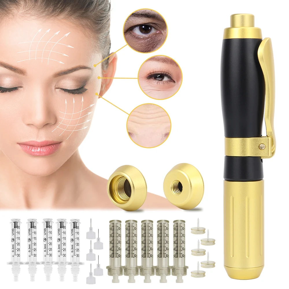 

Hyaluronic Acid Pen High Pressure Hyaluronic Injection Pen Face Lip Filler Injector Anti Wrinkle High Density Metal Hyaluron Gun