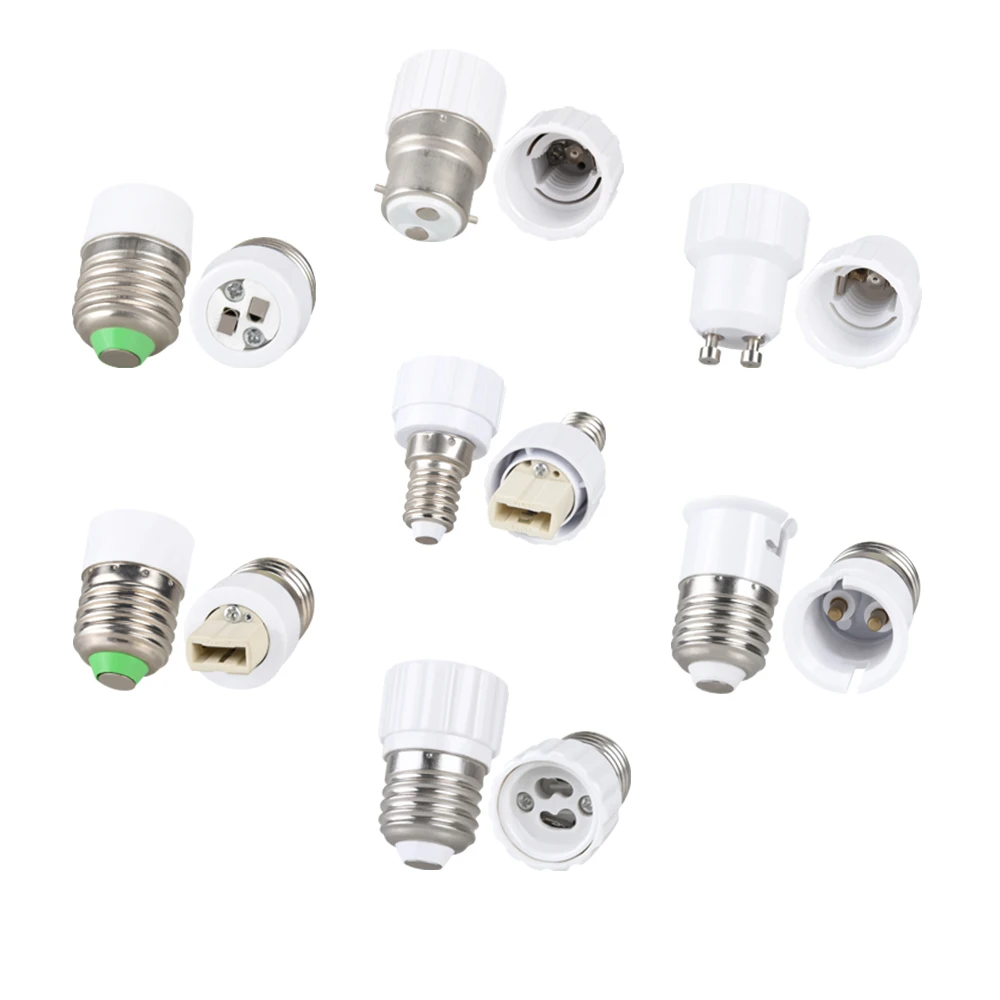 

E27 TO E14 Bulb Base Conversion E27 TO G10 Lamp Holder Converters Socket E14 TO E27 Adapter MR16 GU10 G9 B22 E27 E14 Lamp Base