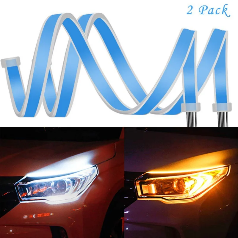 Универсальные автомобильные светодиодные дневные ходовые огни указатели