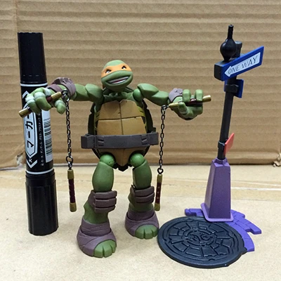 14 см Мультяшные Черепашки фигурки модель куклы подвижное оружие можно разбирать