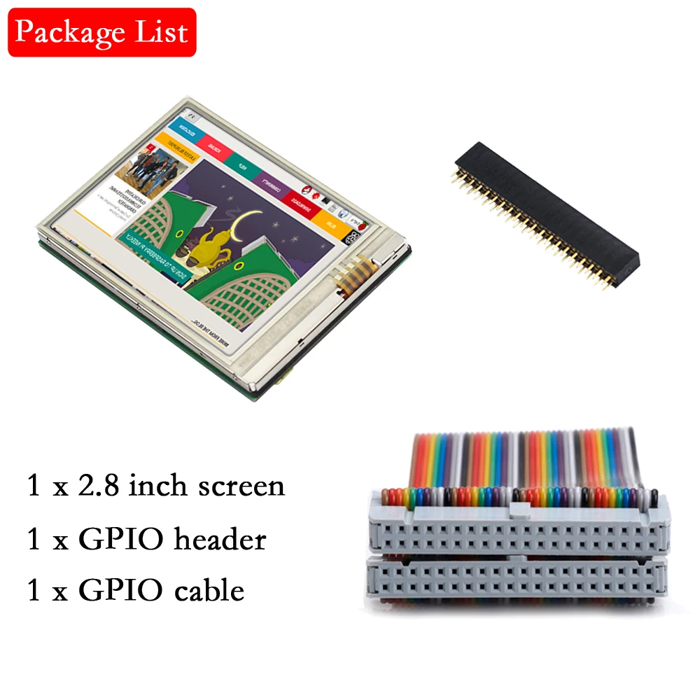 Raspberry Pi Zero W экран 2,8 дюймов Raspberry Pi Zero lcd 640*480 сенсорный экран 60+ fps дисплей для Raspberry Pi Zero WH Zero 1,3