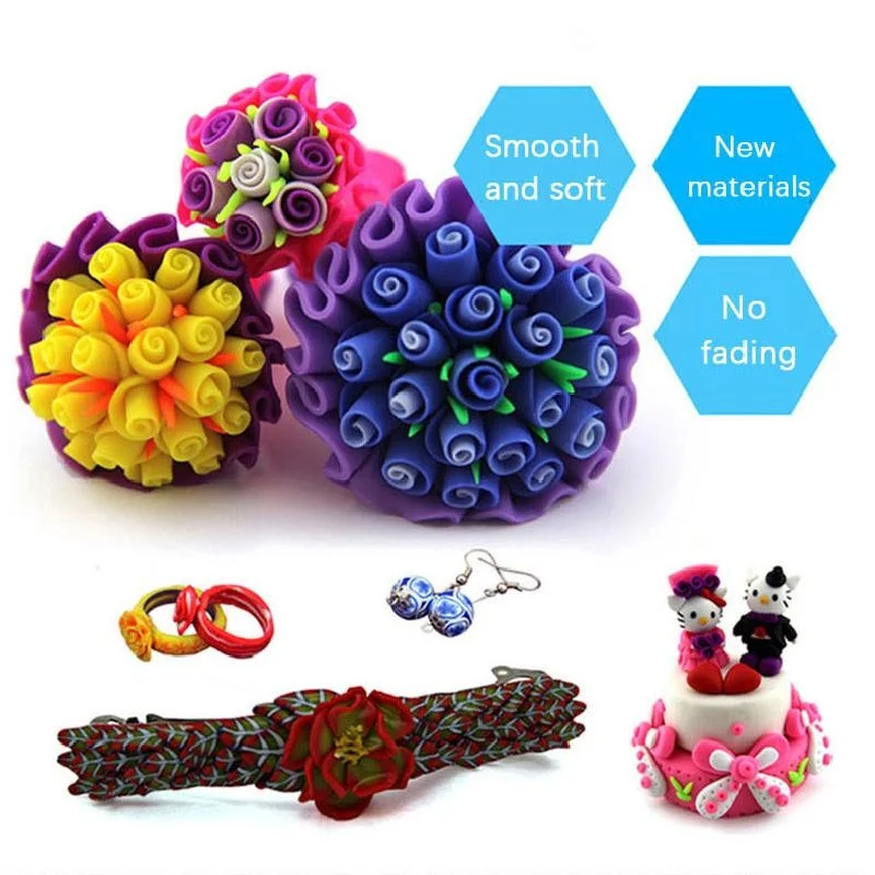 Цена Набор цветов, глина для творчества, мягкая глина, глина для формования, печь для выпечки, глиняные блоки для раннего развития Монтессори Скидка Набор цветов, глина для творчества, мягкая глина, глина для формования, печь для выпечки, глиняные блоки для раннего развития Монтессори