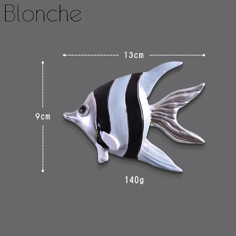 Blonche настенное украшение для морской рыбы креативная настенная кухня гостиной