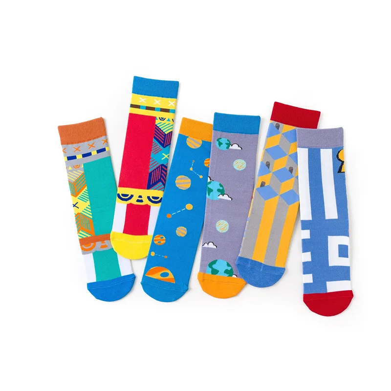 Хлопковые носки с принтом в горошек уличная мода тренд британском стиле