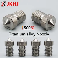 3d printer nozzle e3d v6 hotend parts titanium alloy nozzle extruder high hardness metal nozzle m6 thread 0 30 40 60 8 1 75mm