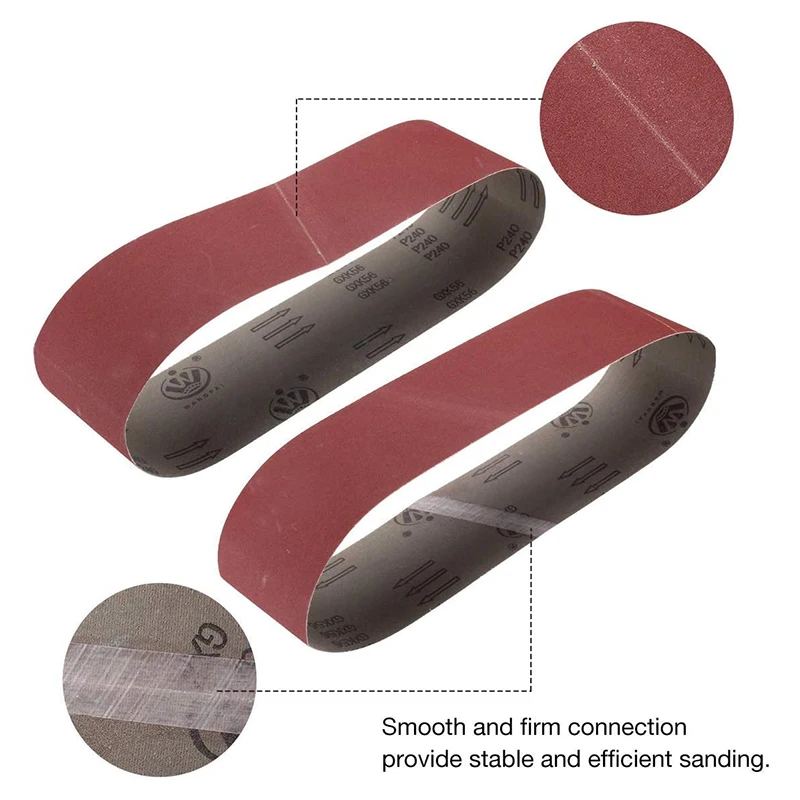 

Hot XD-10 Pcs 4 x 36 Inch Aluminum Oxide Sanding Belts Heavy Duty Sanding Belts Multipurpose Abrasive Belts For Belt Sander