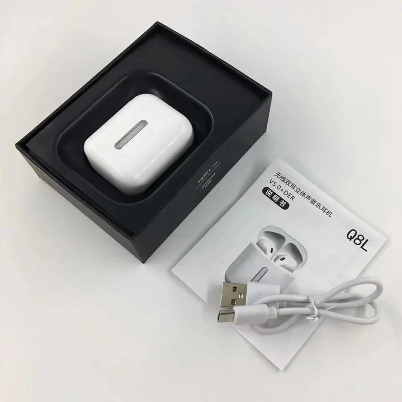 Macaroom Q8L Bluetooth 5,0 TWS наушники с сенсорным управлением всплывающие 8D стерео беспроводные наушники с красочным дыхательным светом