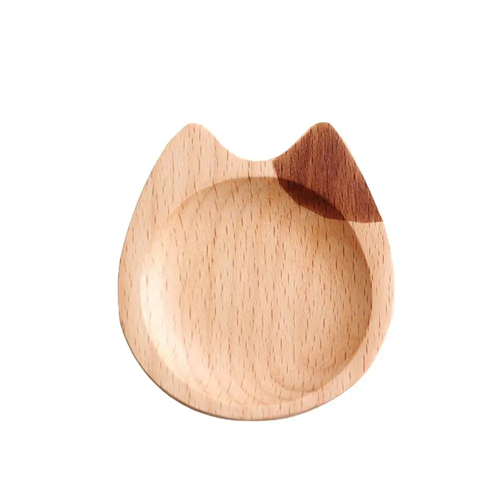 Деревянная тарелка для соуса японская в форме кошки чаша домашней кухни | Дом и