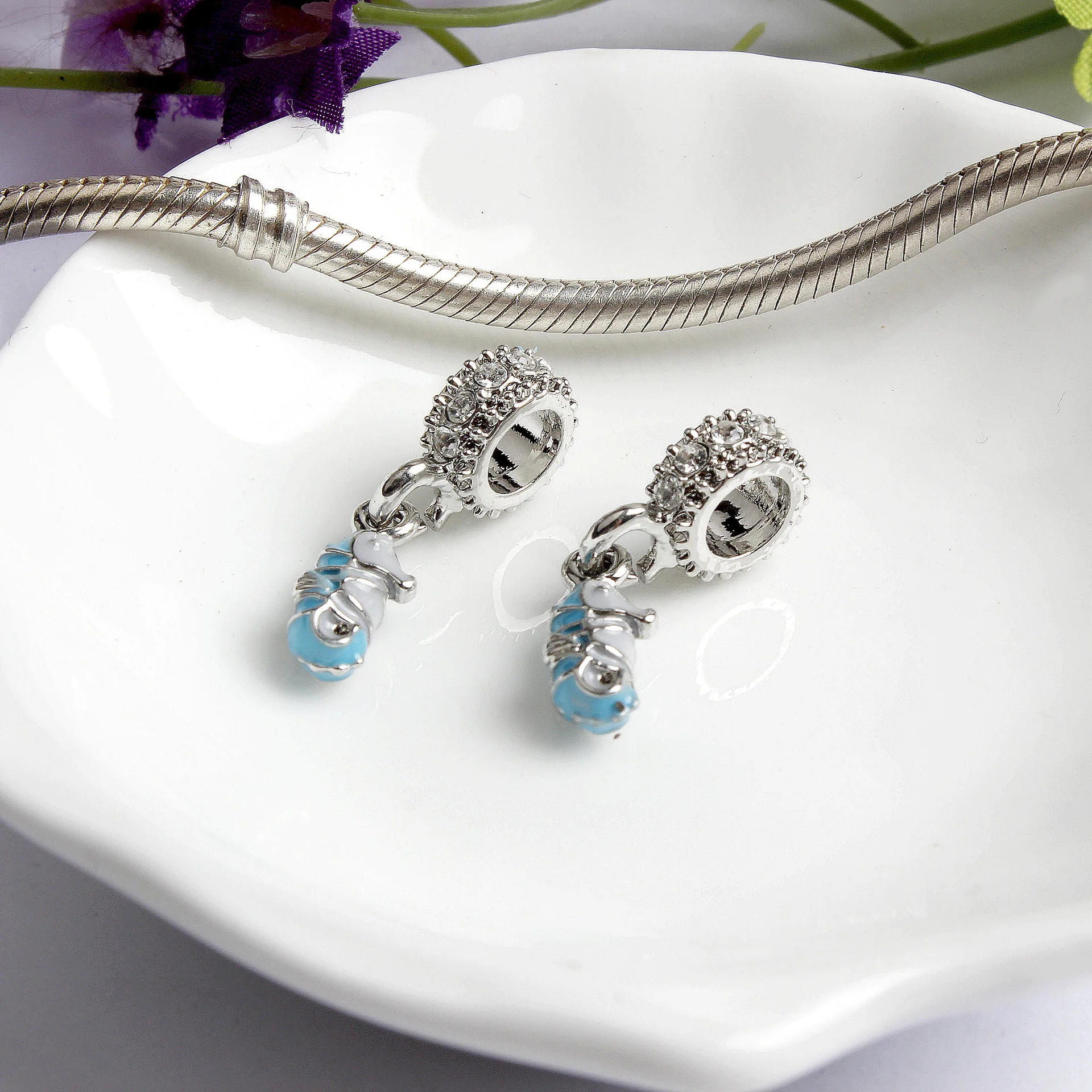 Hippocampus эмалевые подвески-кулоны подходят для оригинального браслета pandora diy