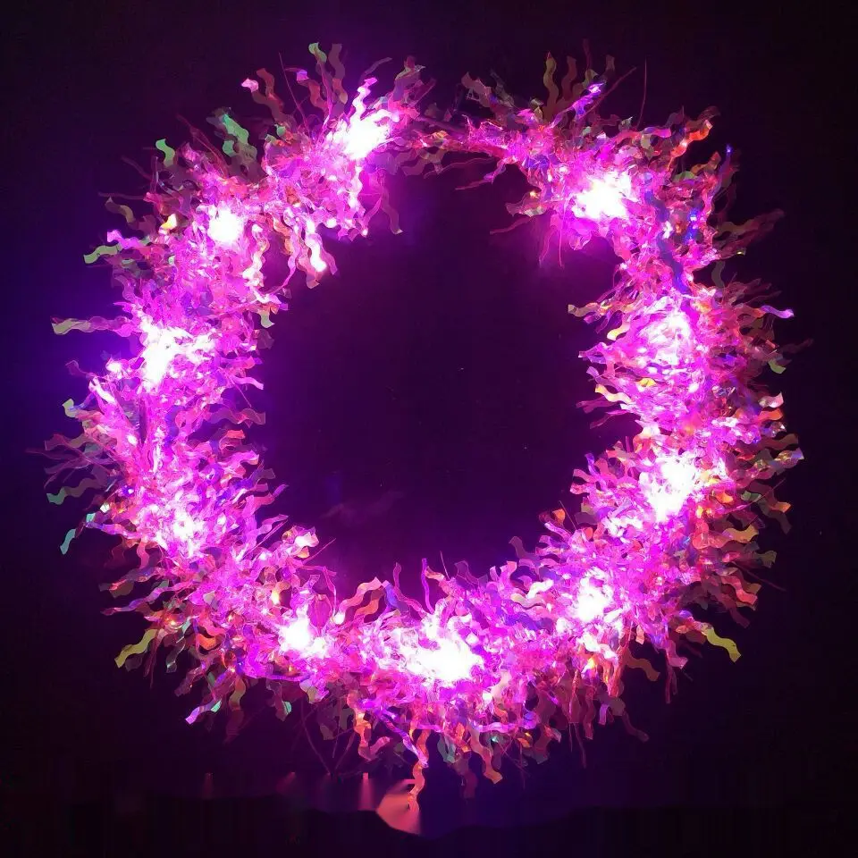 Женский Рождественский светящийся венок с короной 10 шт. Сказочная лента для