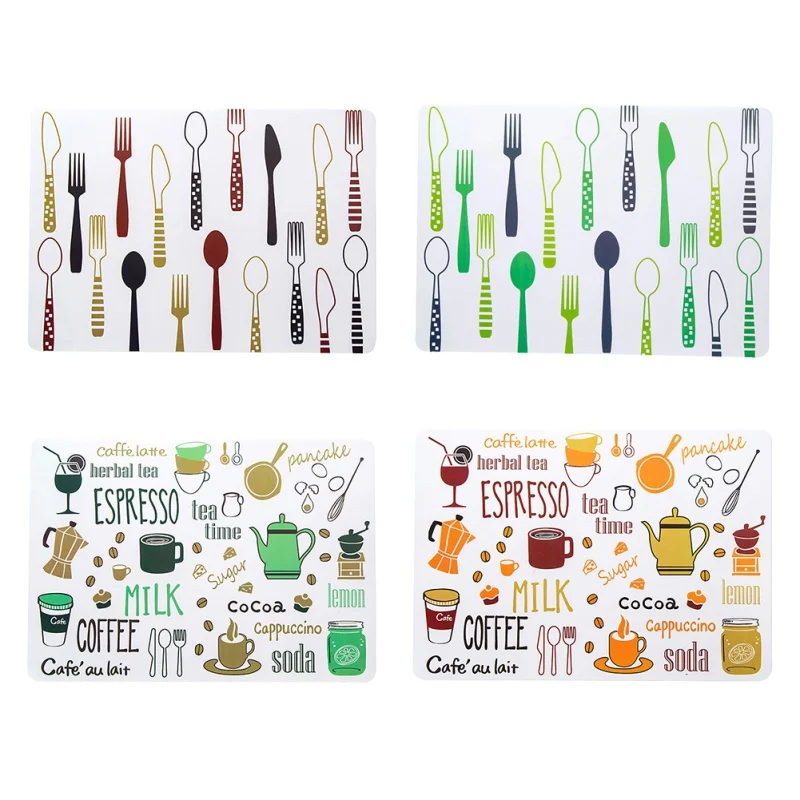 ПВХ минималистичный мультяшный коврик для стола европейская изоляция