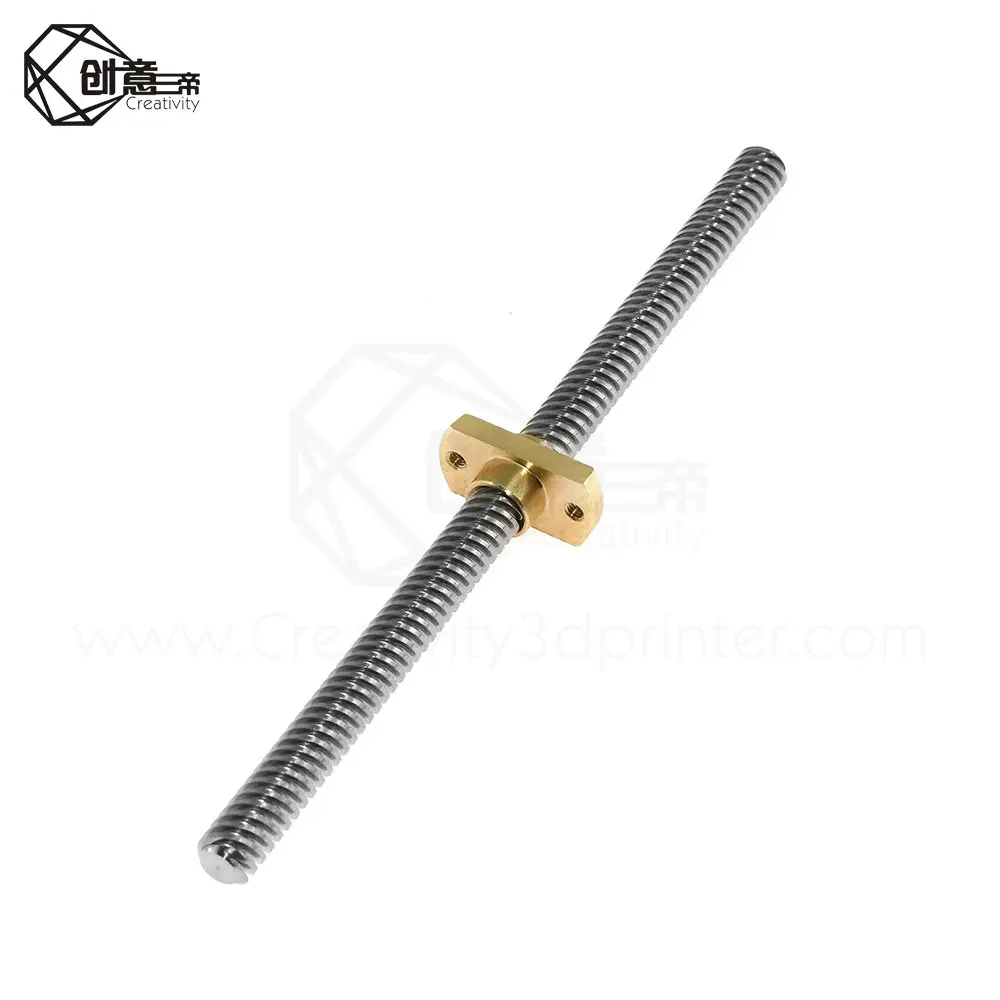 Креативность латунь t8x8мм фланец свинцовый винт гайка шаг 8 мм свинец 3D принтер