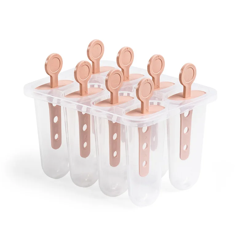

8cell Round Shape Summer Accessories Kitchen Tools Food Grade Lolly Mould DIY Ice Cream Maker Popsicle Molds Dessert Molds
