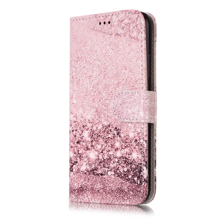 Роскошный чехол для iPhone X XS XR 11 Pro Max 8 7 Plus 6 6S 5 5S SE милый кошелек с карманом для карт Ретро мраморный Azale чехол с бабочкой E01G - Цвет: Rose Gold