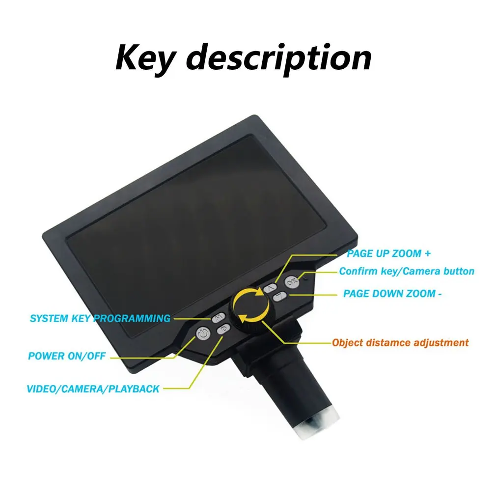 

12MP 7 Inch Screen Digital Microscope High Definition Digital Microscope 1-1200x Continuous Zoom Magnifier