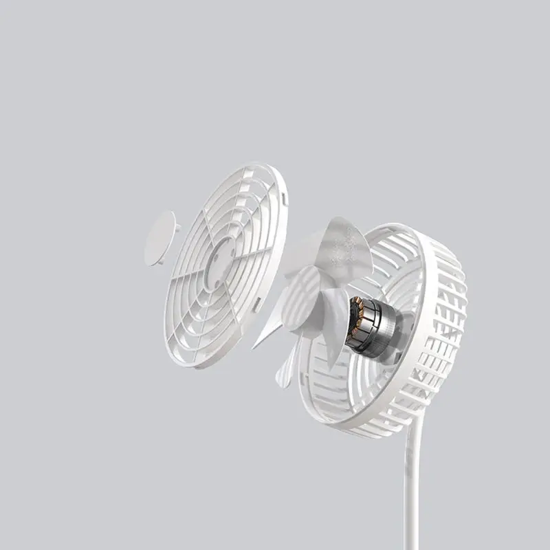 Перезаряжаемый вентилятор с зажимом настольный для сиденья автомобиля детской