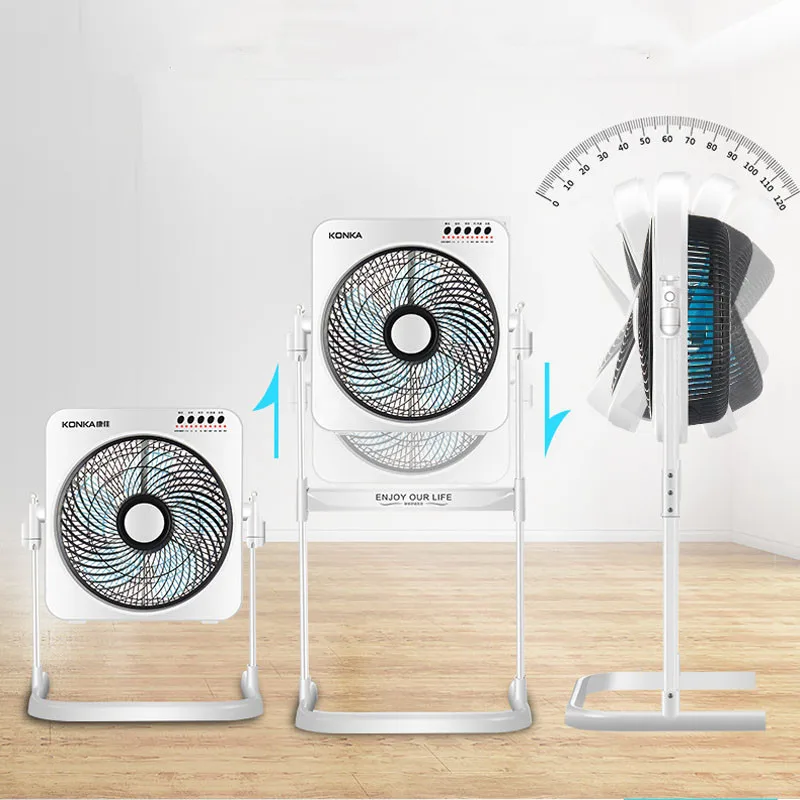 Бытовой электрический вентилятор напольный с дистанционным управлением