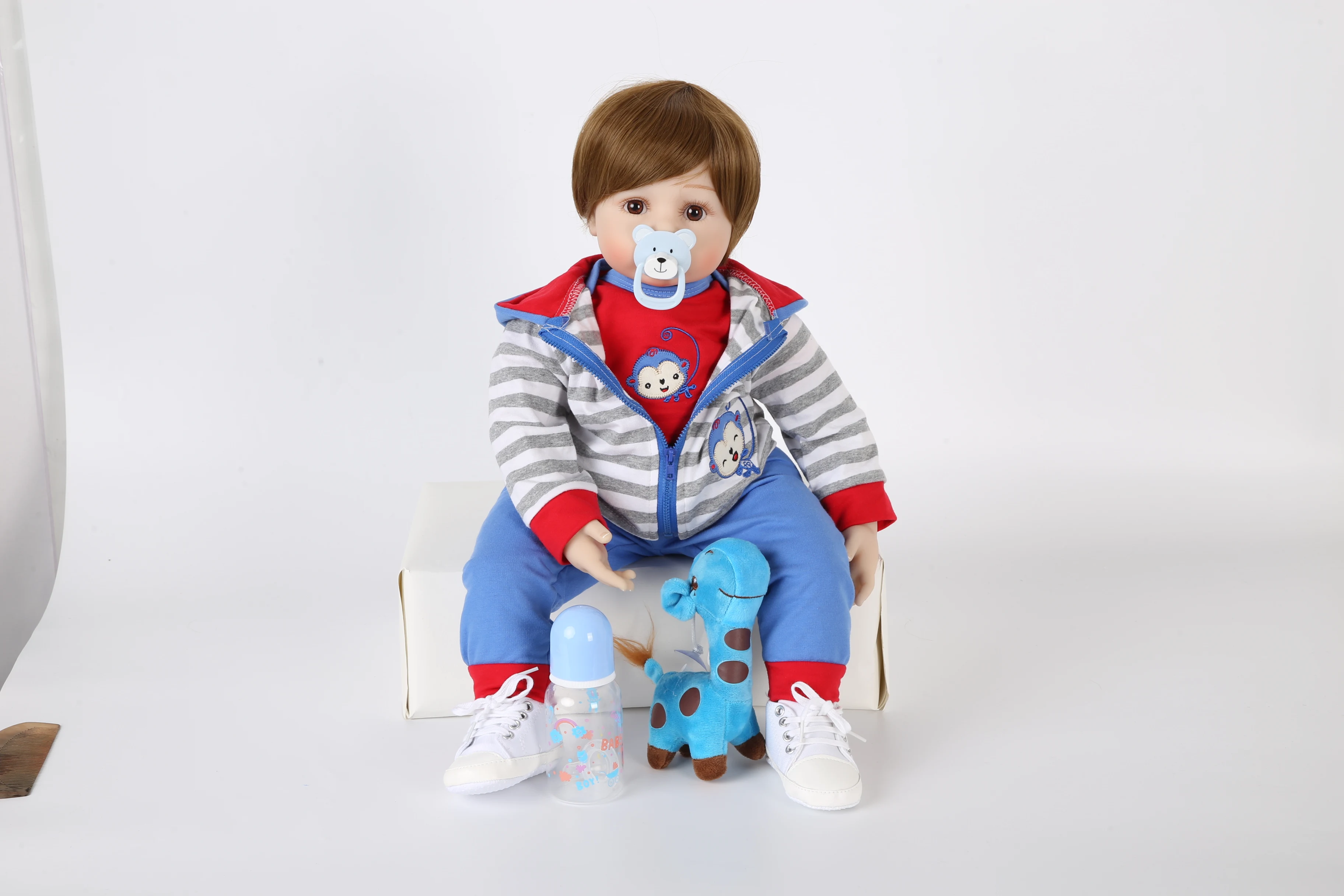 Кукла новорожденная Forrsdor 22 дюйма Милая Маленькая обезьяна Реалистичная Детская