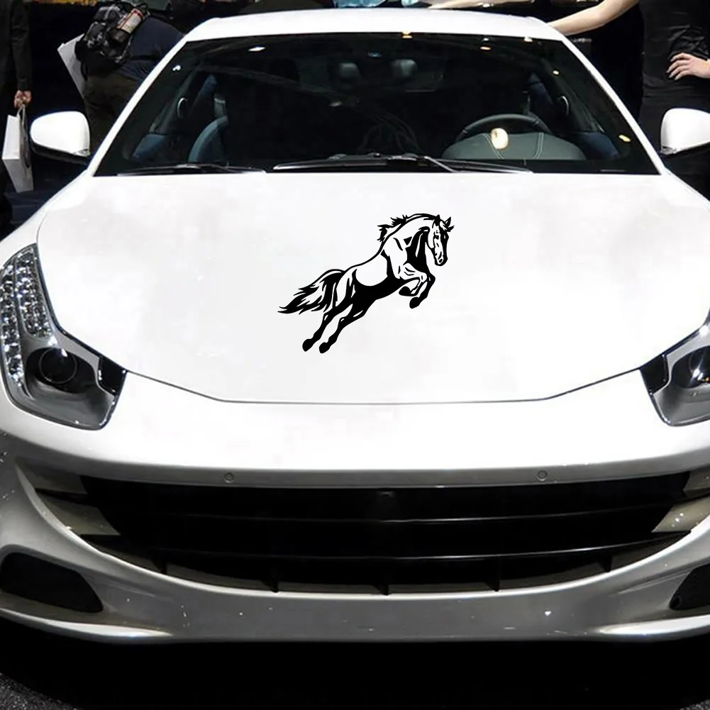 

50% HOT SALESJumping Horse Printed Self-adhesive Car Sticker Truck Body DIY Reflective Decal