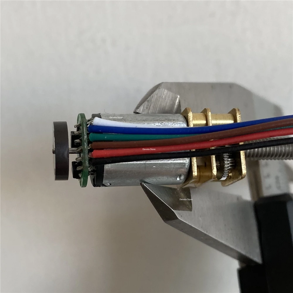 Резьбовой вал энкодер двигатель постоянного тока 3 в 6 12 В 15 ~ 1000 об/мин скорость DIY