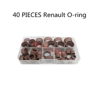 free shipping40 pieces air conditioning pipe joint sealing rubber ring for renaultseal o ring for renault ac