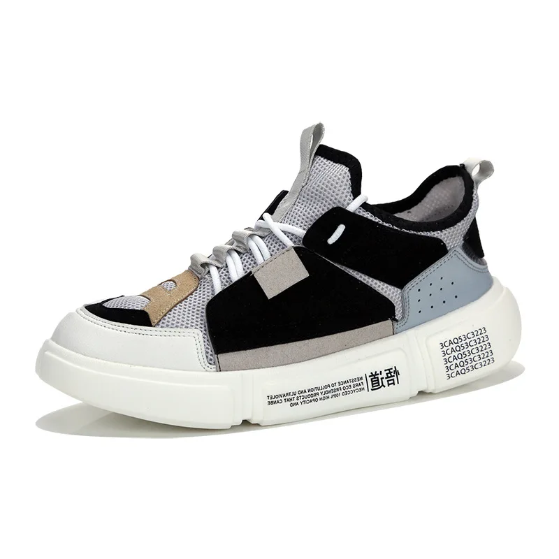 Кроссовки в стиле хип-хоп мужская обувь на плоской подошве дышащая модная