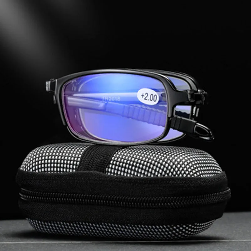 Складные очки для чтения с защитой от сисветильник и чехлом | Аксессуары одежды