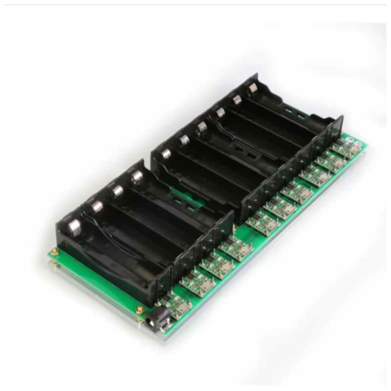 Модернизированная версия 10 18650 модуль зарядного устройства литиевой батареи