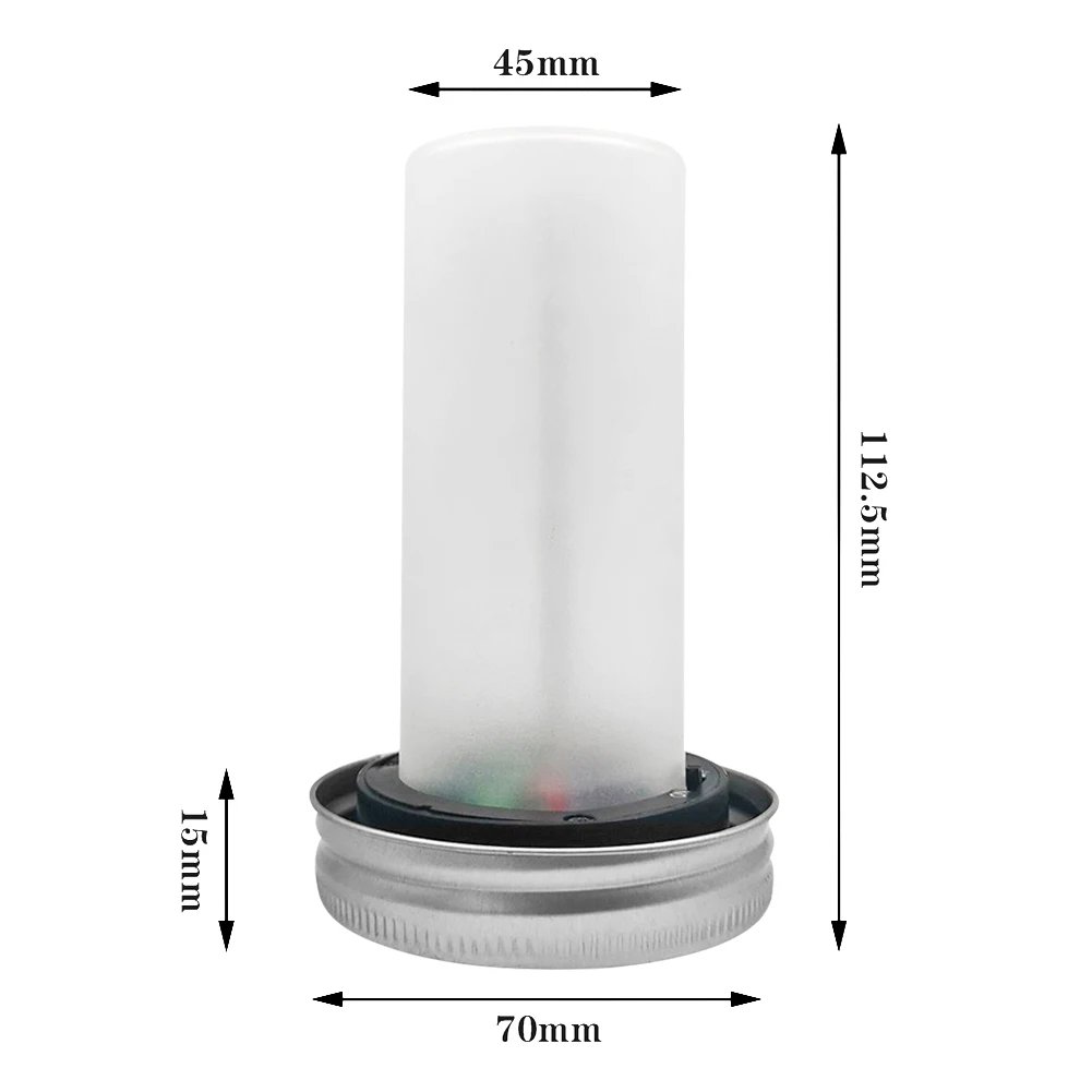 12/20LED солнечный светильник с крышкой для каменной банки огнеупорный теплый сада