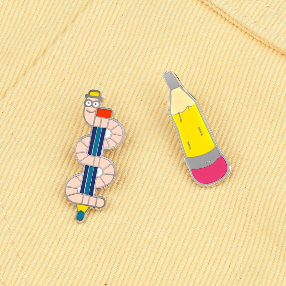 Enamel Pins Kids Shool Bag Badges Brooch Women Coat Lapel Pins Decoration Jewelry Fashion Gift For Friends