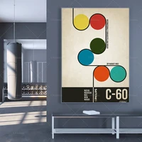 c60 retro style advertising prints art poster canvas wall art picture for living room cuadros home decor