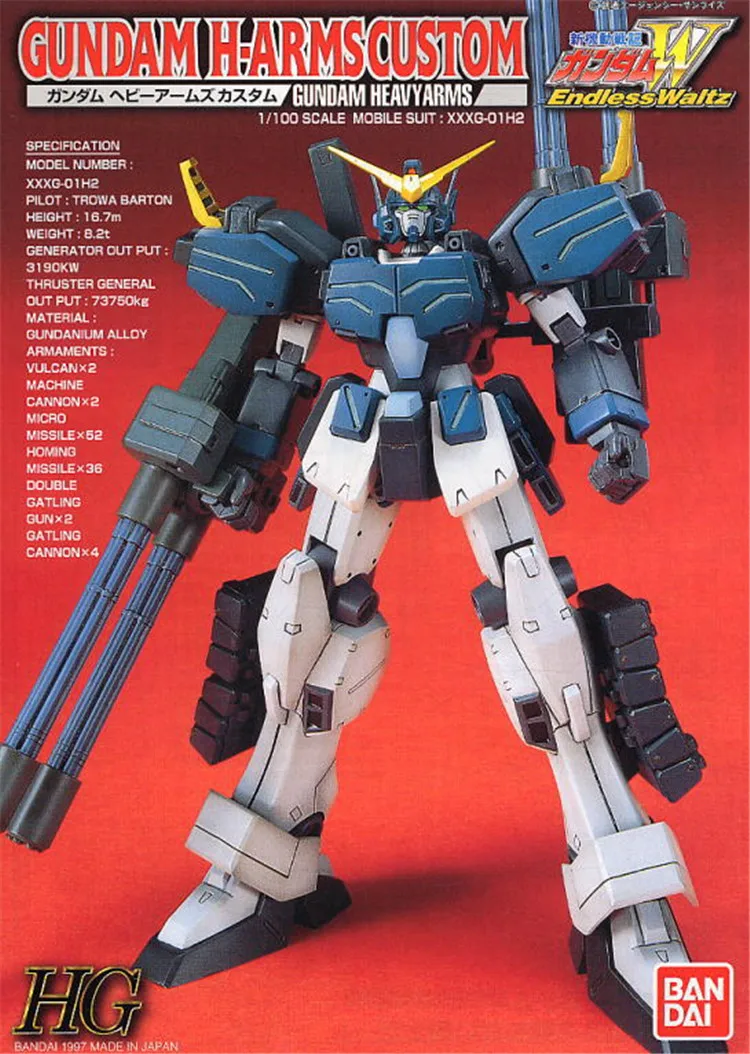 Bandai Gundam HG TV 1/100 EW4 004 heavenyarms набор моделей экшн фигурки Детские игрушки|Игровые и