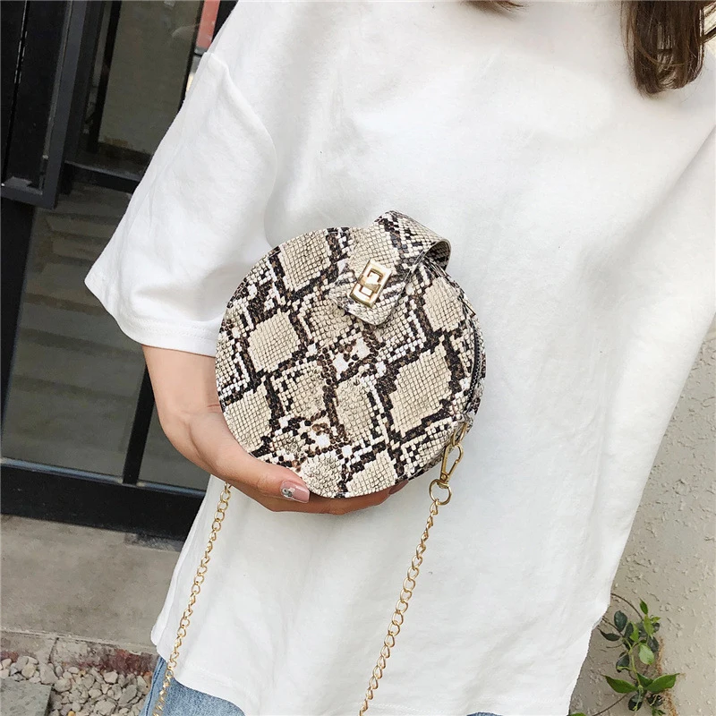 Женская винтажная сумка через плечо из искусственной кожи маленькая с принтом змеиной 2019|Сумки ручками| |