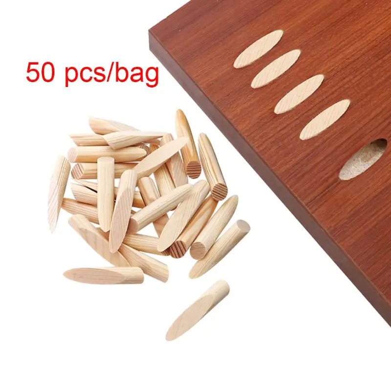 

50pcs 9.5mm 3/8'' Pine Wood Pocket Hole Plugs Woodworking Furniture Jointing