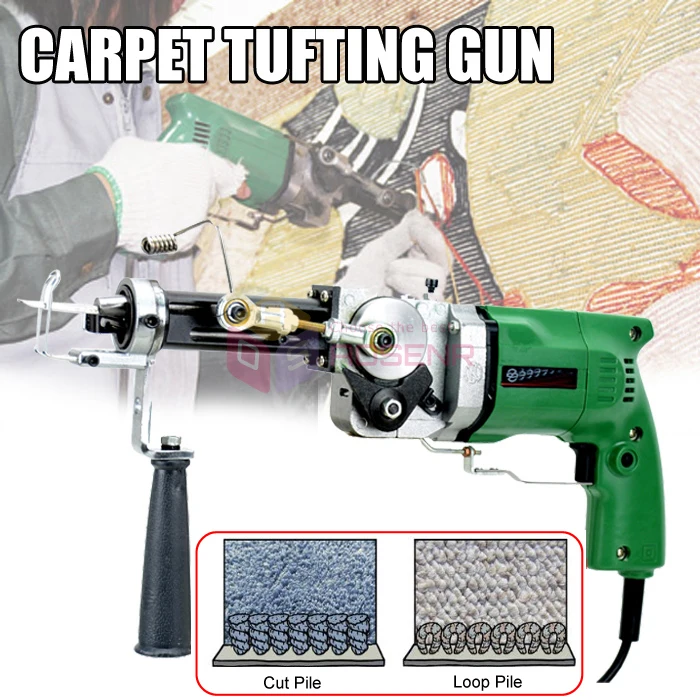 Electric Carpet Textile Gun Loop Pile Type Weaving Machine Hand Tufting Cut Rug Making Tools | Инструменты