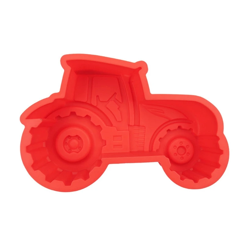 

DIY Handmade Soap Making Supplies Silicone Fondant Mold Exquisite Tractor Cake Decorating Family Candle Molds Flexible