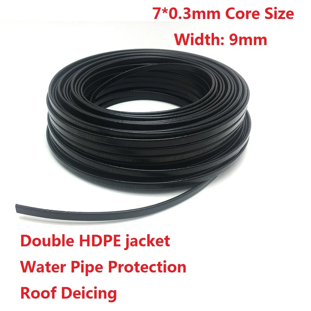 Саморегулирующийся нагревательный кабель MINCO HEAT DXW J730 ширина 220 В 9 мм для защиты