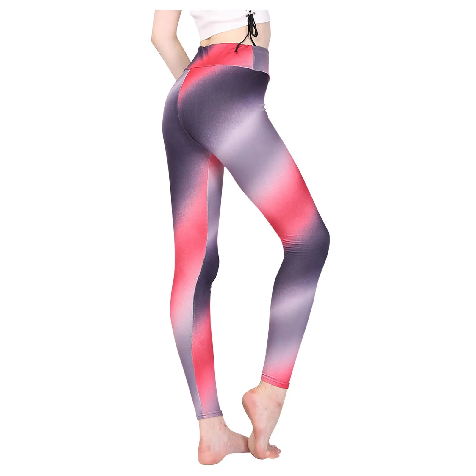 

Woman Fashion Casual Tight Yoga Pants Women Patchwork Print High Waist Stretch Strethcy Fitness Leggings Fitness Yoga Pant