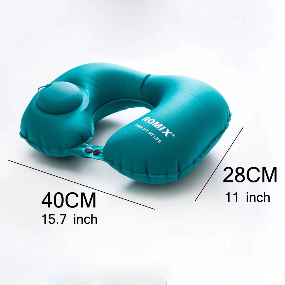 Прямая поставка надувная дорожная подушка для шеи U-образная Автоматическая
