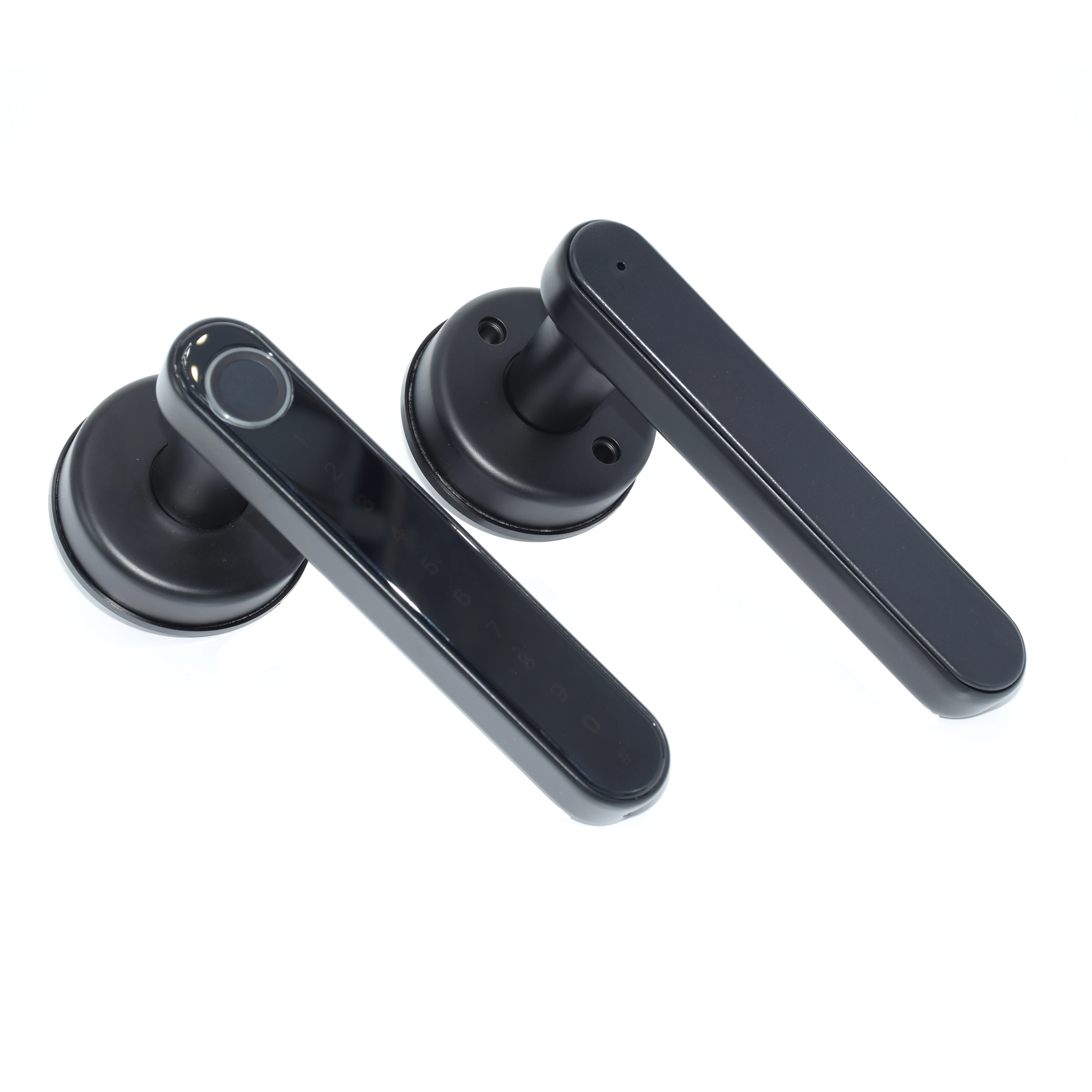 Умный дверной замок TTLock с Wi Fi кодовым кодом и сканером отпечатка пальца работает