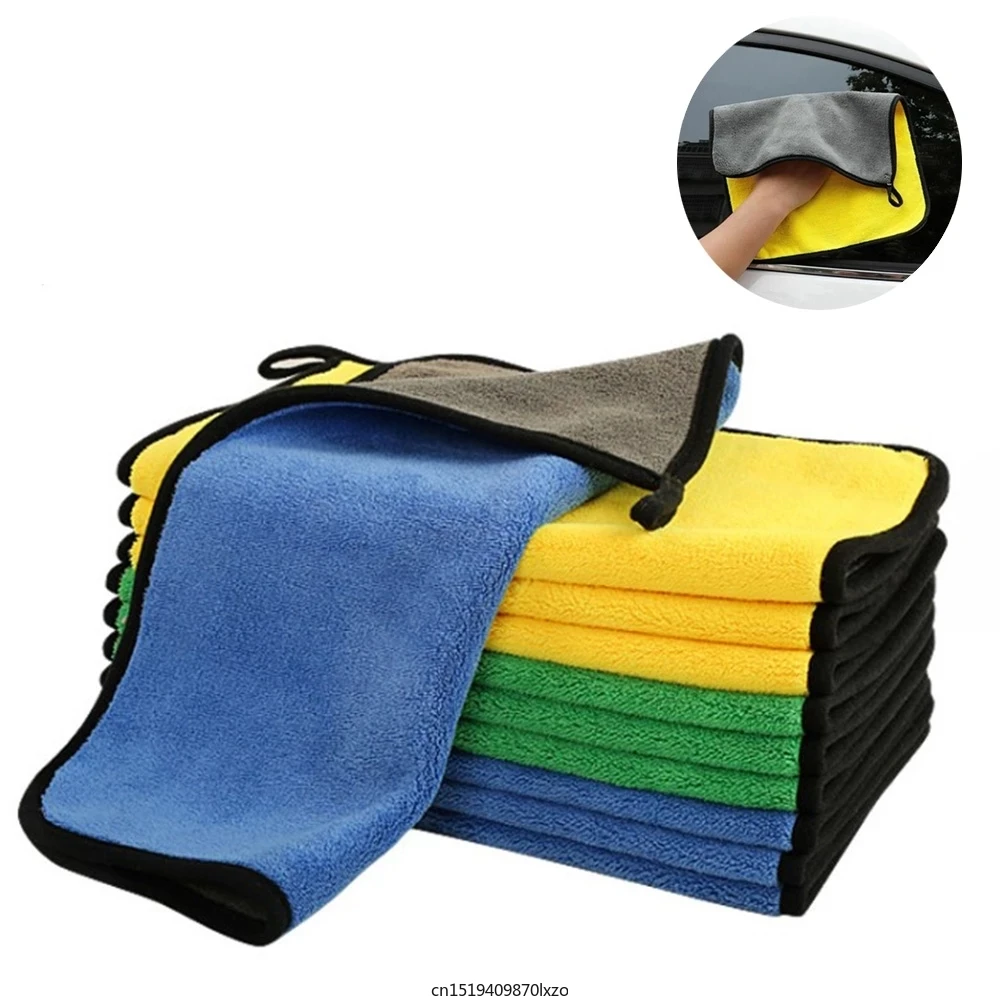 

3PCS 30X40CM Multipurpose Microfiber Cleaning Cloths Towel for Household Car Washing Drying Detailing 600GSM Car Polishing Towel