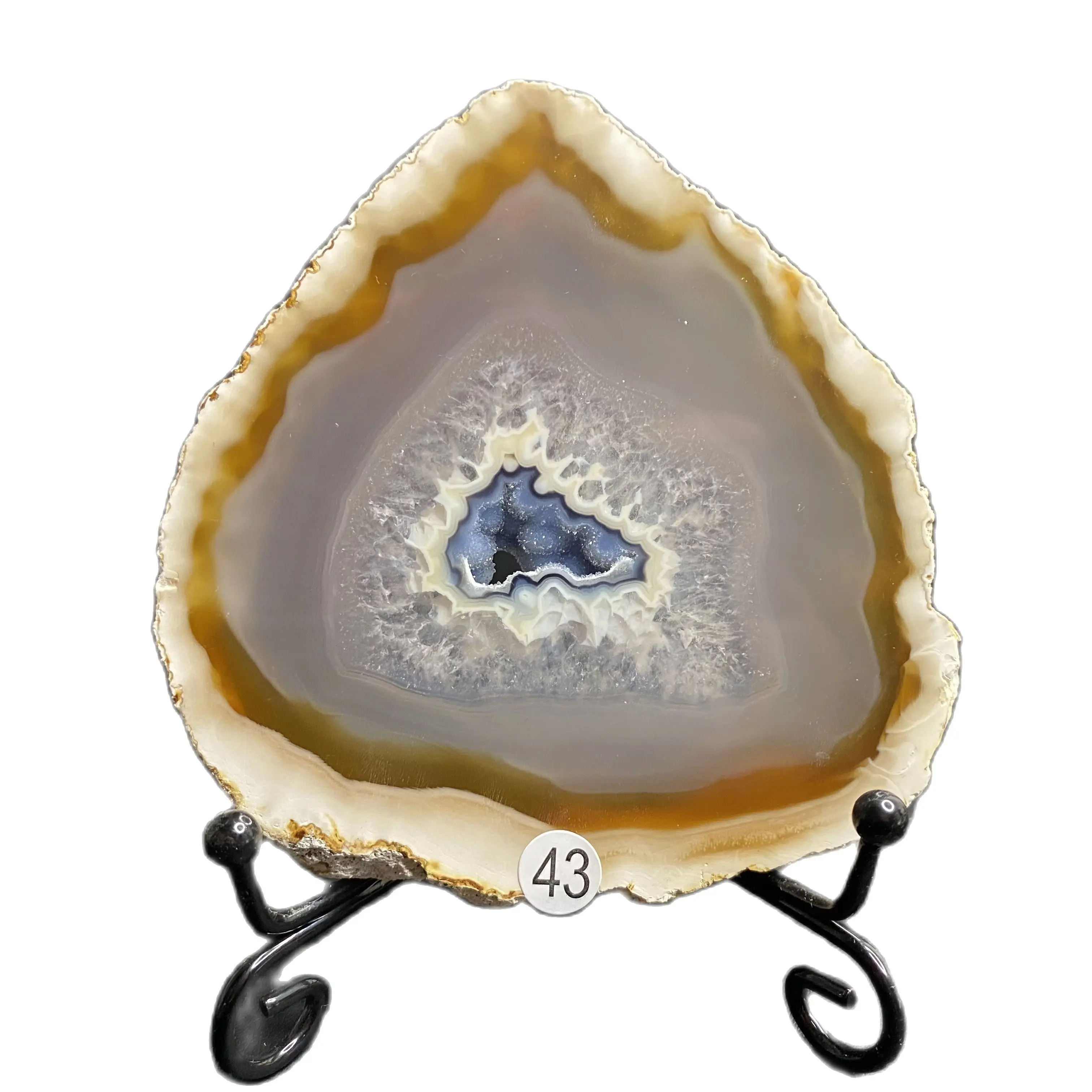 

Natural Quartz Crystal Agate Plate Wedding Home Decor Gift from Madagascar